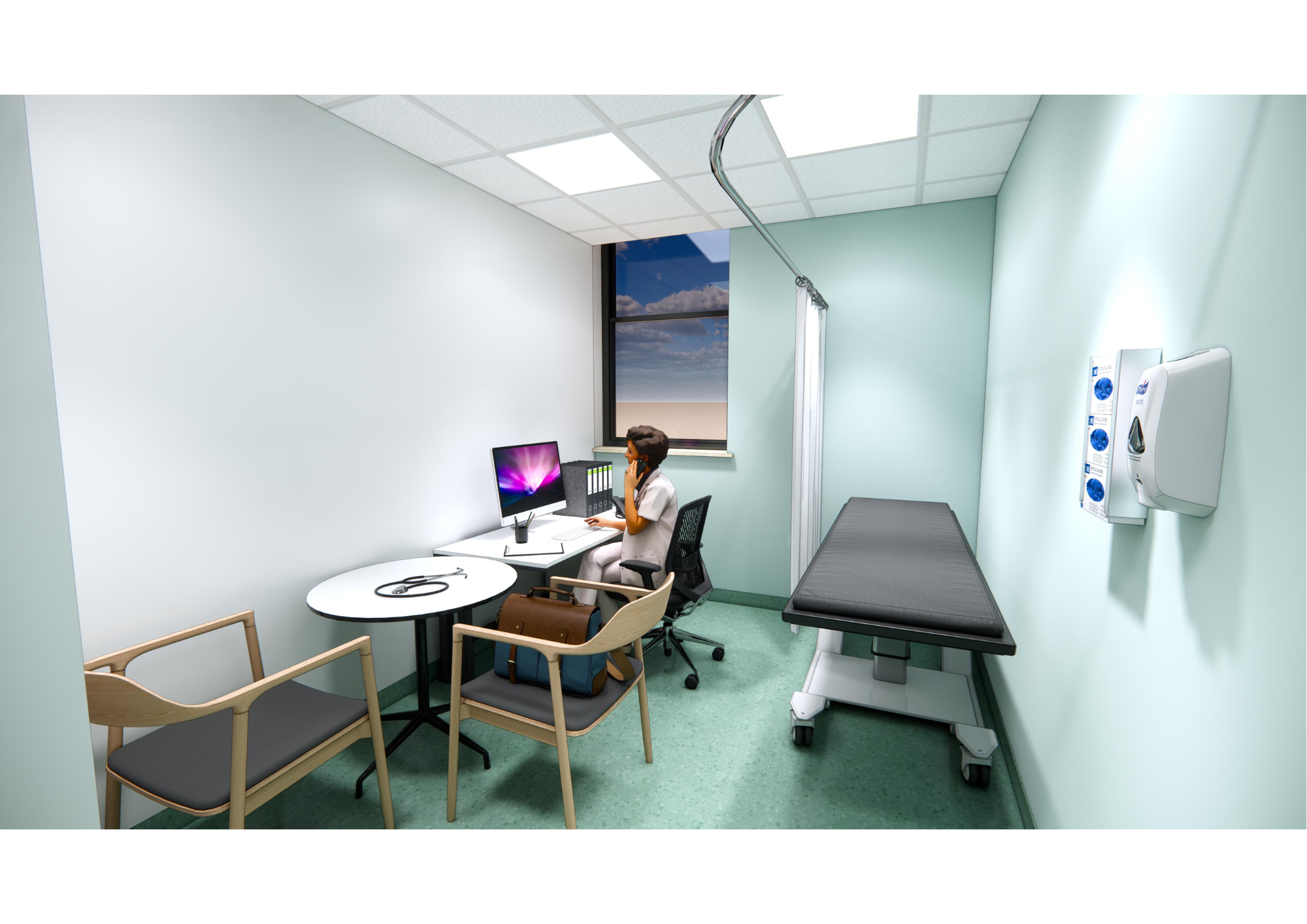 Artist impression of consulting room